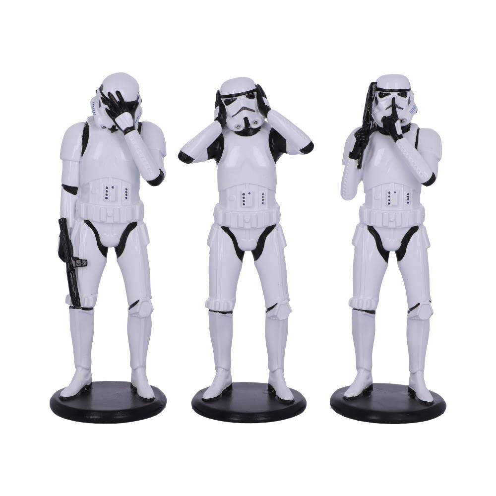 Nemesis Now Stormtrooper Three Wise Sci-Fi Figurines - 14cm Resin Statue 1