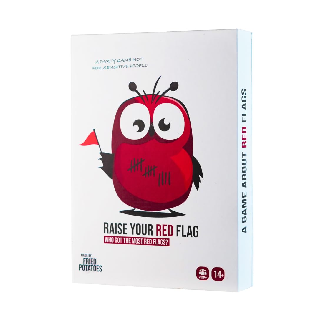 Fried Potatoes Raise Your Red Flag Original Edition Party Card Game | 2-20+ Players | Ages 14+