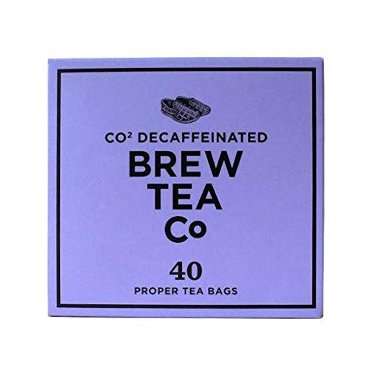 Brew Tea Co Decaffeinated Ceylon Proper Fruit Tea - 40 Teabags, Compostable Packaging