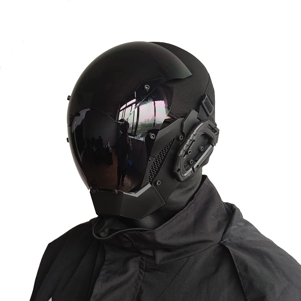 KYEDAY Punk Mask Cosplay for Men, Cosplay Halloween Mask Fit Party Music Fe 2