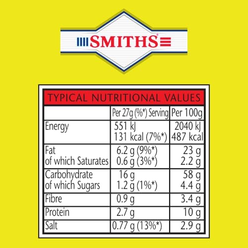 Smiths Savoury Selection Scampi & Lemon Fries 27g (Sheet of 24 Bags) - Vegetarian Pub Snack 7