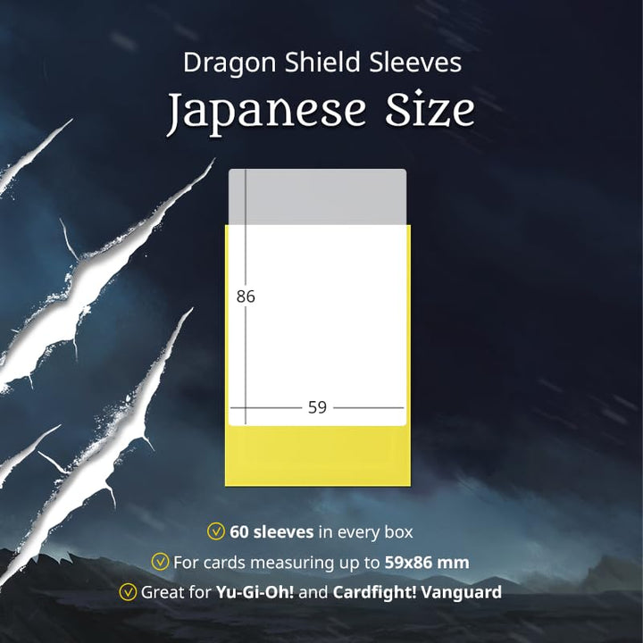 Dragon Shield AT-15147 Japanese-Size Card Sleeves for Yu-Gi-Oh! and Cardfight!! Vanguard