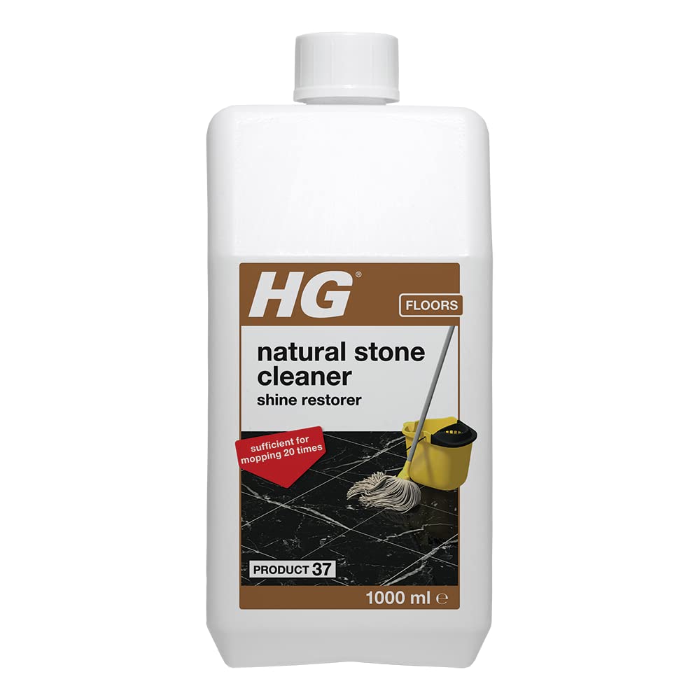 HG Natural Stone Cleaner Shine Restorer - Concentrated Formula for Marble & Calciferous Stone | 1L 1