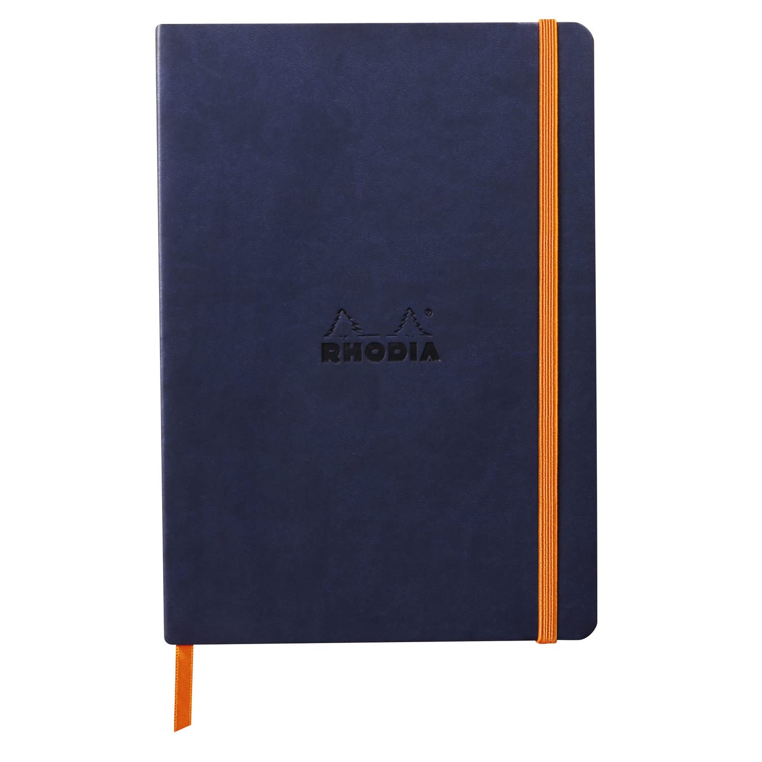 Rhodia Rhodiarama Flexible Notebook - A5 Lined 160 Pages | 90 g/m² Ivory Paper | Midnight Blue