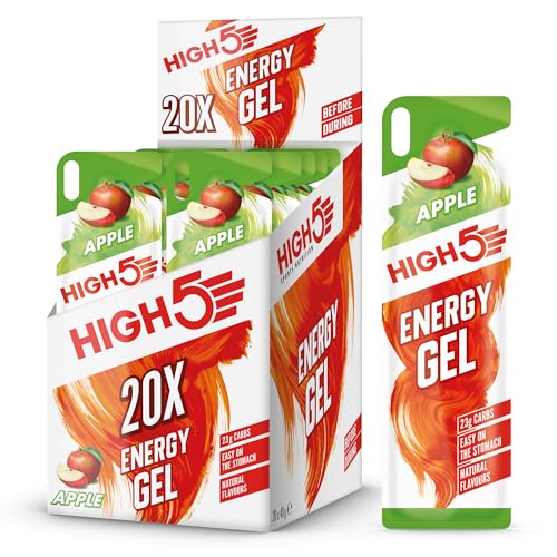 HIGH5 Energy Gels - Apple Flavour Quick Release Carbohydrate Gels for Endurance Sports 7