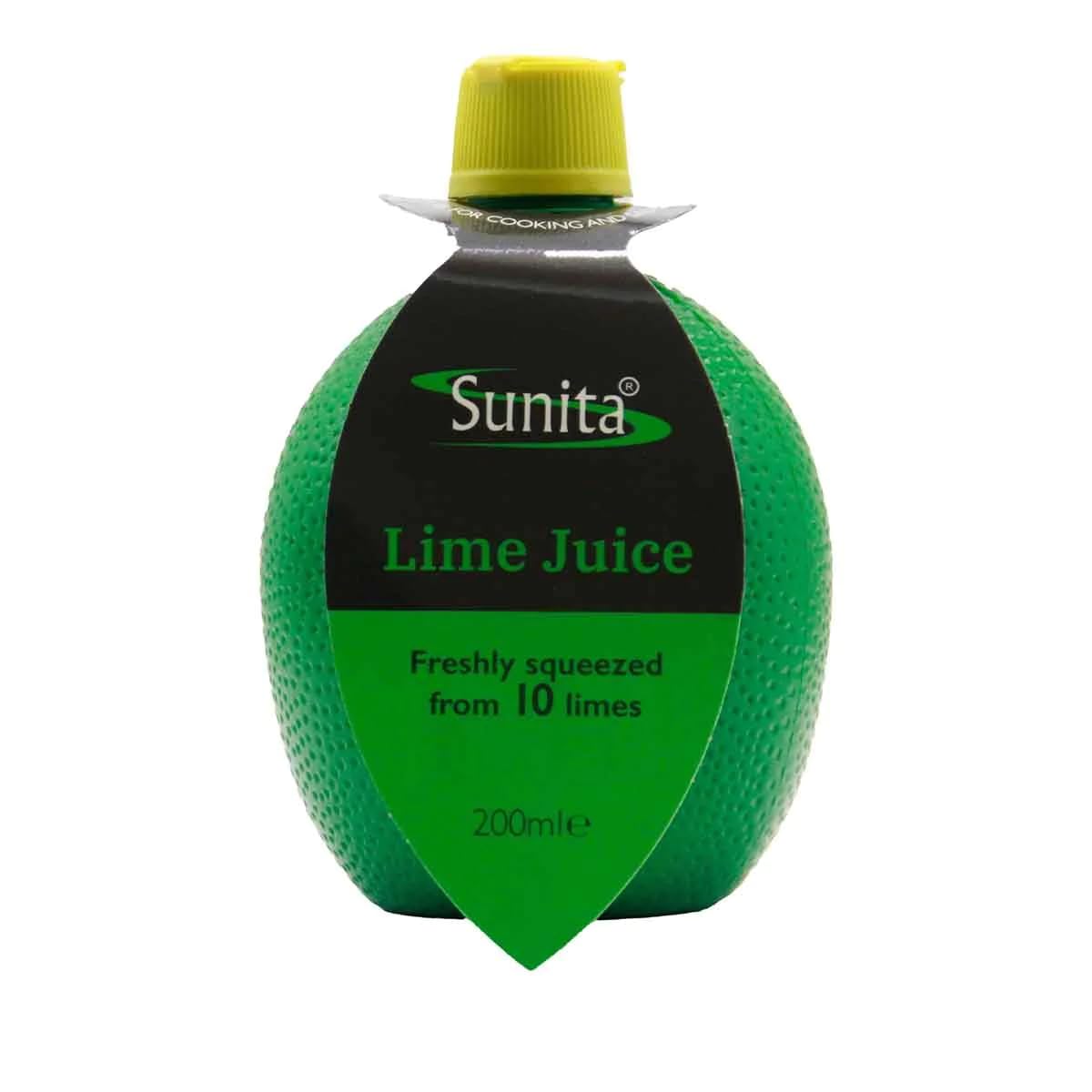 Sunita Lime Juice - Freshly Squeezed from Mexican or Brazilian Limes | 200ml Squeezy Bottle