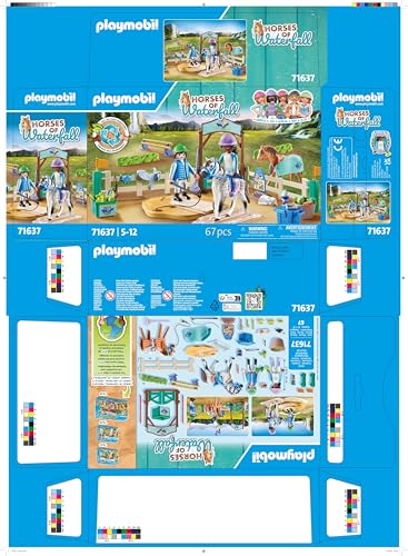 Playmobil 71637 Horses of Waterfall: Modern Riding School Playset for Kids 5+ 14