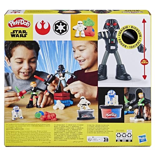 Play-Doh Star Wars Squish & Slice Lightsabers Action Figure Set | Ages 4+ | 2 Figures 12