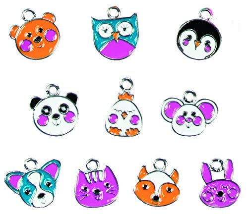 Galt Cute Charms Jewellery Making Kit - Animal Themed Craft Set for Kids Ages 7+ 9