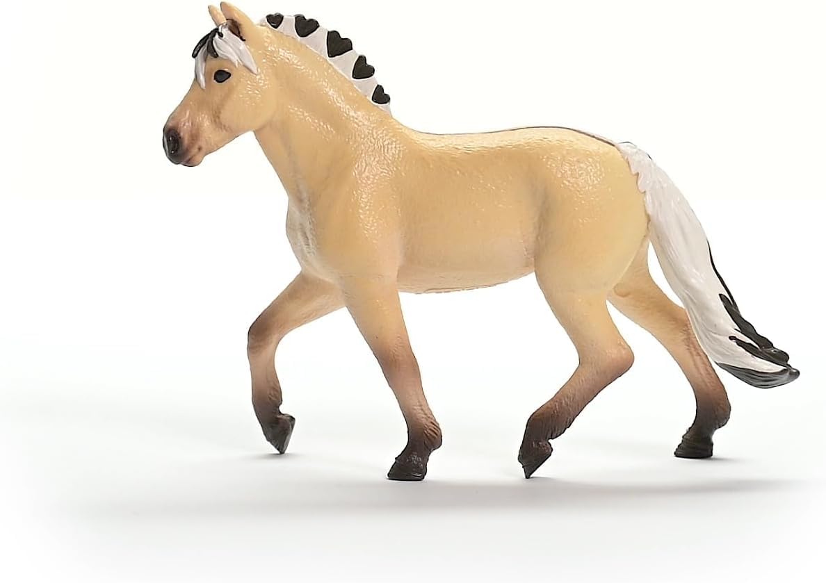 SCHLEICH Norwegian Fjord Horse Mare Figure 13980 | Ages 3+ | Cream 5