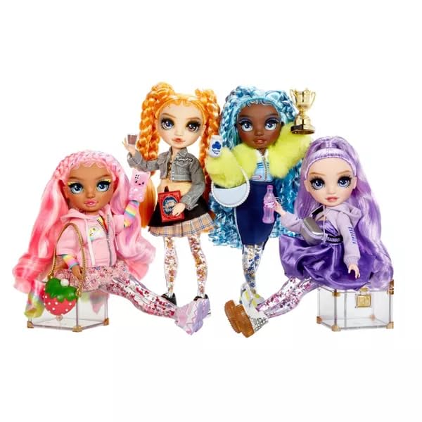 Rainbow High Sparkle and Shine - Rosetta (Pink) - 28 cm Fashion Doll with Shake-to-Sparkle Legs 6