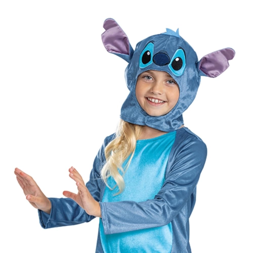 Disney Lilo & Stitch Stitch Jumpsuit Costume - Official Kids Fancy Dress with Hood