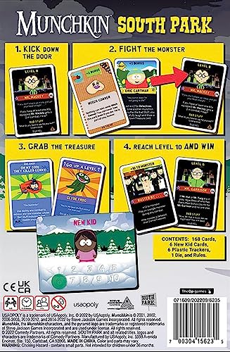USAOPOLY Munchkin South Park | Kartenspiel mit South Park-Charakteren | Basierend