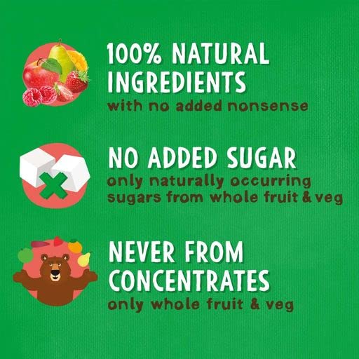 BEAR Fruit Rolls Variety Pack - 18 Rolls (20g Each) | 100% Fruit, No Added Sugar 2