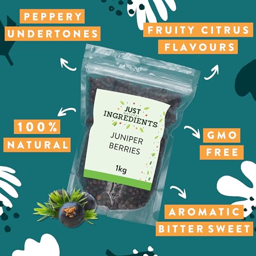 JustIngredients Organic Juniper Berries 1kg - Dried Spice for Cooking, Gin Making & Pickling 6