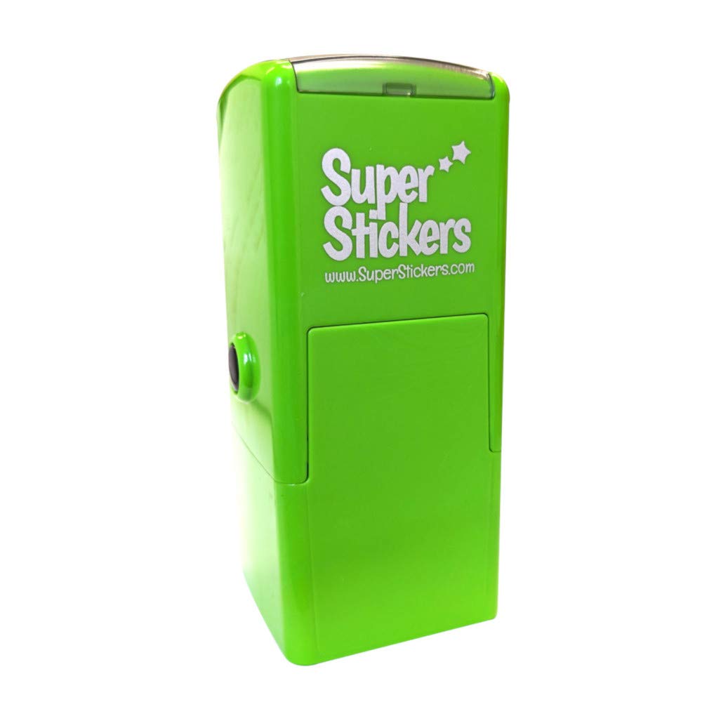 SuperStickers Verbal Feedback Given Pre-Inked Stamper | Green Ink | 28mm Impression 2