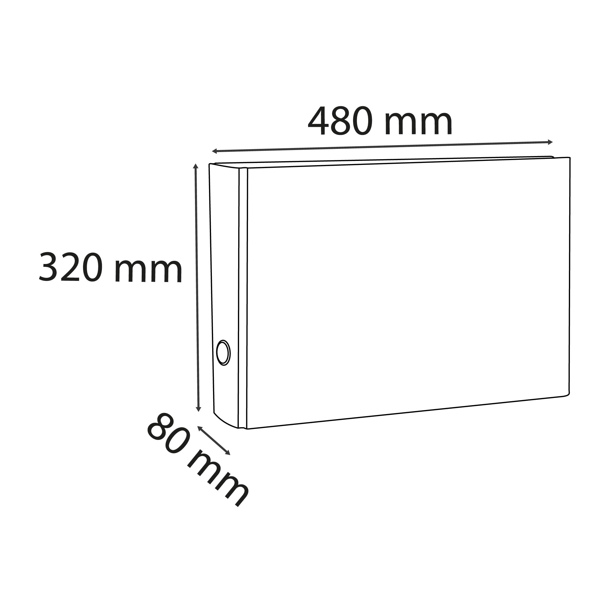 Exacompta Prem'Touch Lever Arch File - A3 Landscape | 80mm Spine & Rings | Grey Marbled 6