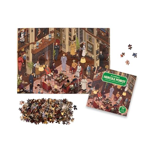 Laurence King The World of Hercule Poirot Jigsaw Puzzle - 1000 Pieces | 48.5 x 68 cm 7
