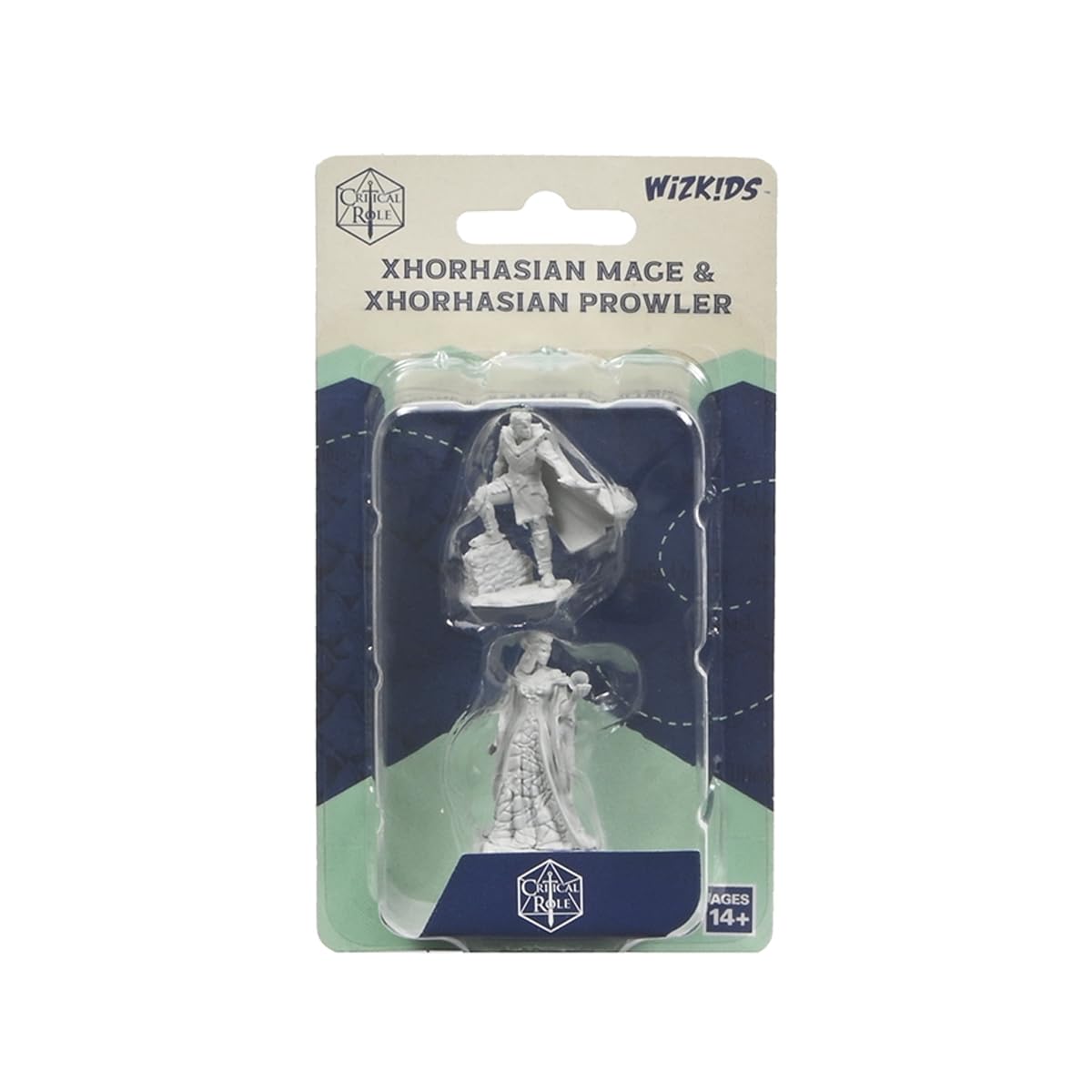 WizKids Critical Role Unpainted Miniatures: Xhorhasian Mage & Xhorhasian Prowler | Plastic