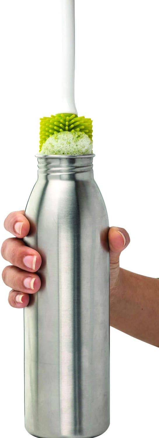 Joie - Silicone Bottle Brush for Water Bottles, Non-Scratch Cleaning Brush 16