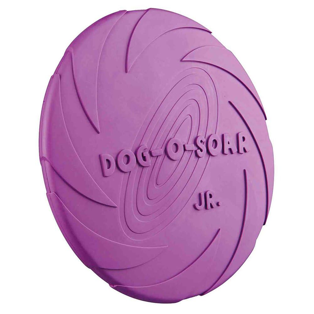 TRIXIE Natural Rubber Dog Ball/Disc - 15 cm Diameter | Durable Fetch Toy | Floatable
