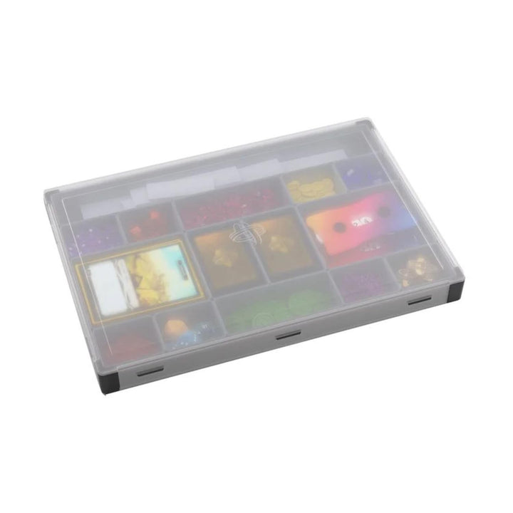 Gamegenic Token Silo XL Convertible (Black) - Stackable Token Box with 15 Removable Compartments