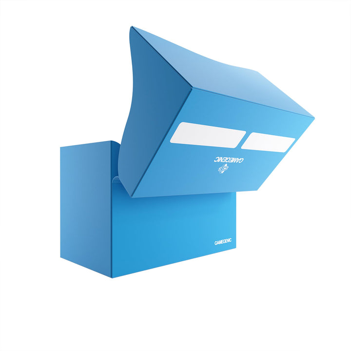 Gamegenic Double Deck Holder 200+ XL Blue Card Storage Box with Cobra Neck Technology