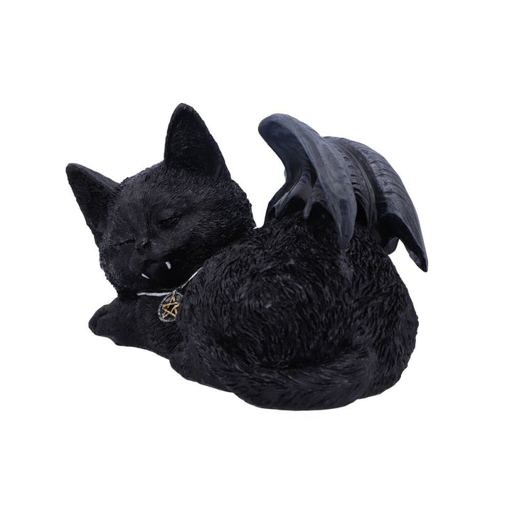 Nemesis Now Cat Nap - Black Bat Cat Figurine (U6106W2)