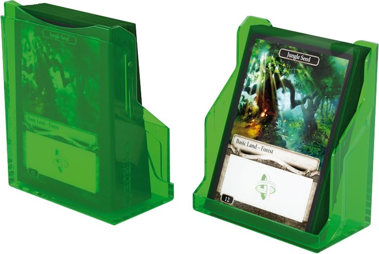 Gamegenic Bastion 50+ XL Deck Box - Green | Plastic | Secure Closure | Portable 4