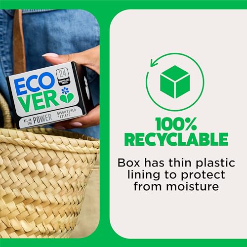 Ecover - All-In-One Power Dishwasher Tablets with Salt & Rinse Aid 10