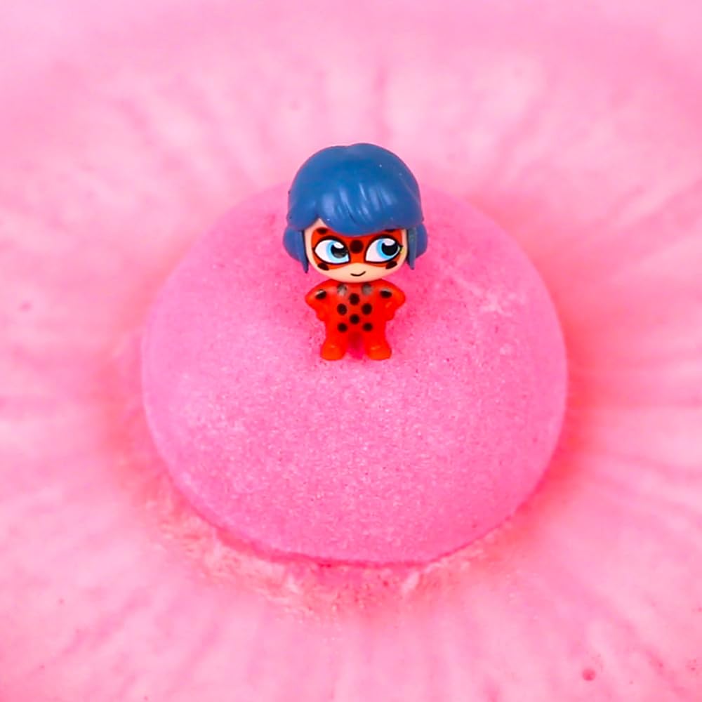 ZIMPLI Miraculous Surprise Bath Bomb - 100g Strawberry Scented with Collectible Toy 4