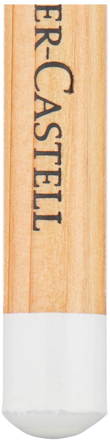 Faber-Castell PITT Monochrome Artists' Pastel Pencil - White Soft | Wax Material | Fine Drill Point 3