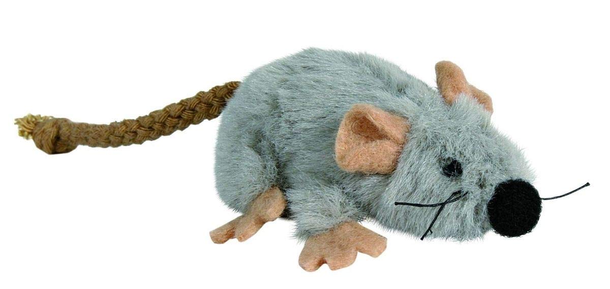 TRIXIE Plush Cat Toy Mouse - Filled with Catnip | 7 cm Height