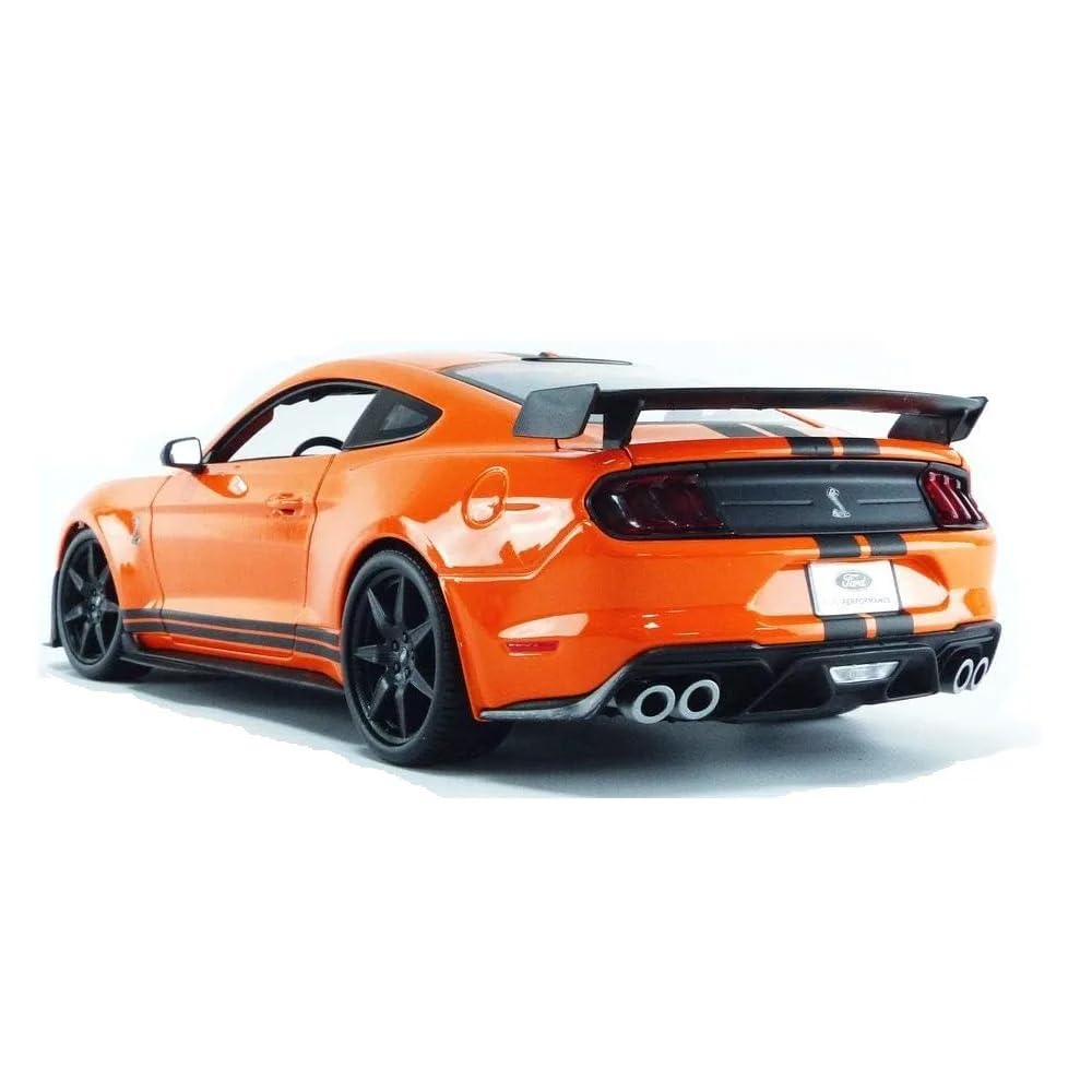 Maisto 1:24 2020 Ford Mustang Shelby GT500 Diecast Model Car | Metal | Orange | Model 31532OR 5