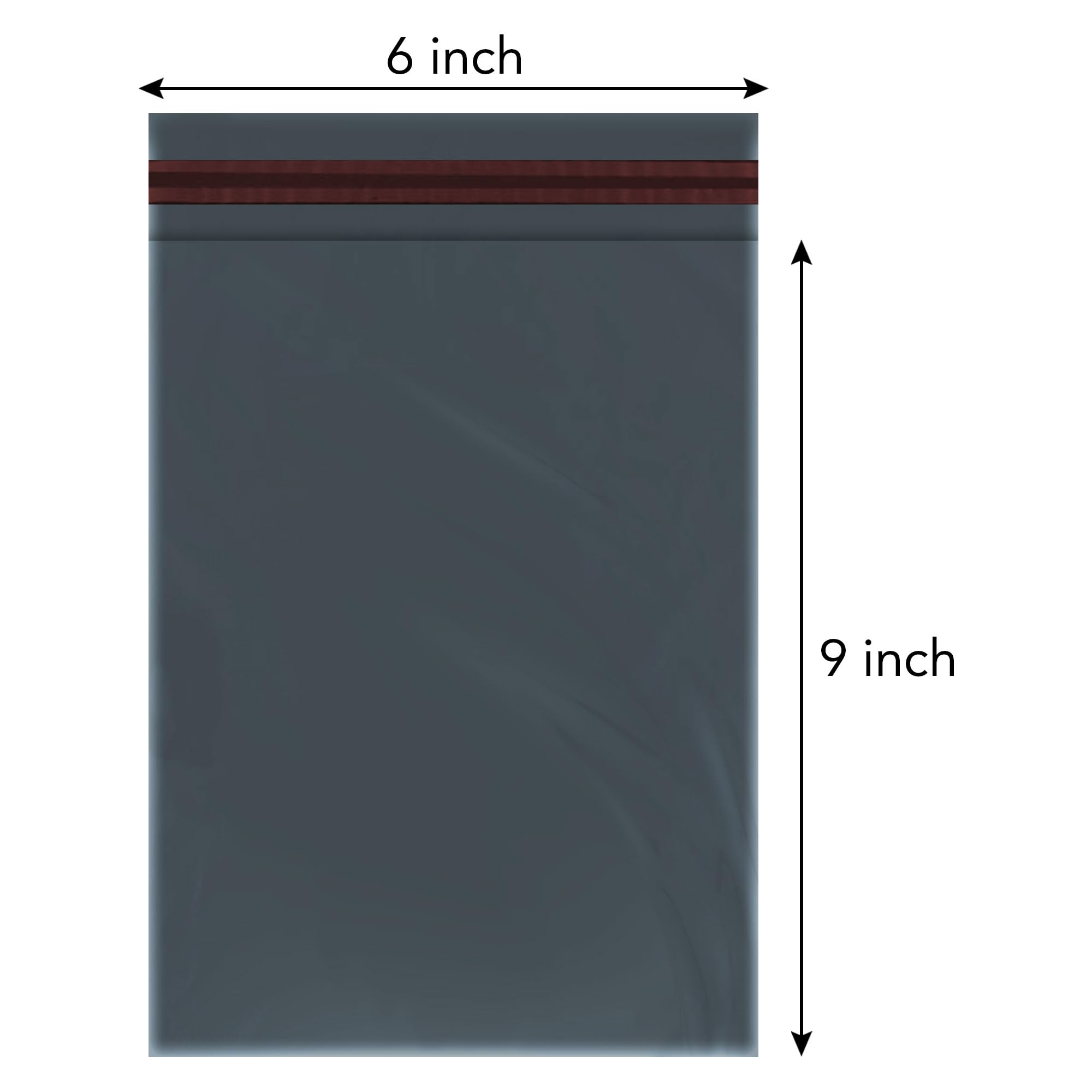iSOUL 60 Mixed Size Poly Mailing Bags - Self Seal, Waterproof, Opaque 60 Micron Film 6