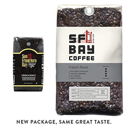 San Francisco Bay French Roast Whole Bean Coffee 908g - Dark Roast Arabica 1