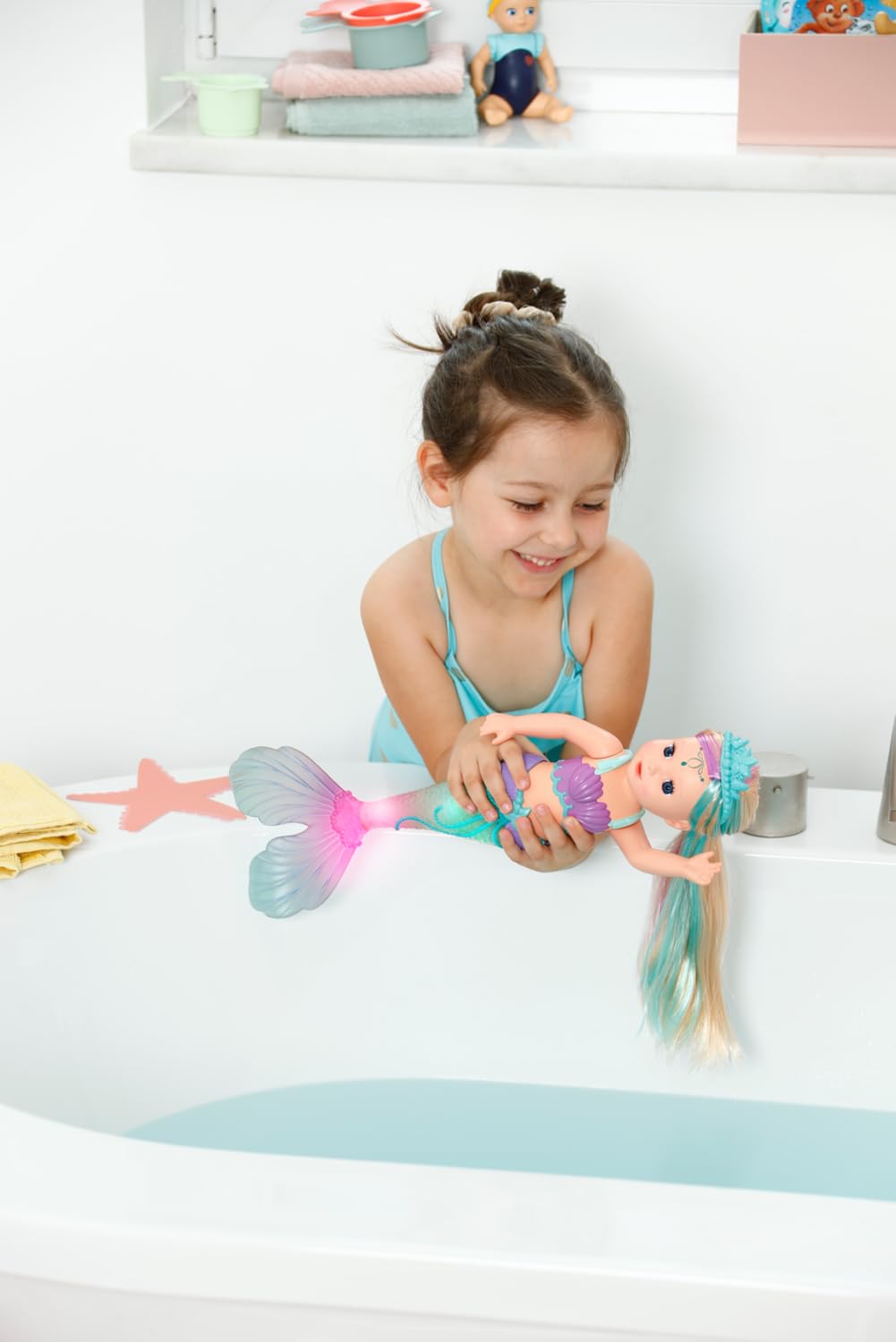 BABY born Mermaid - 43cm Color-Changing Light-Up Tail Doll for Ages 3+ 3