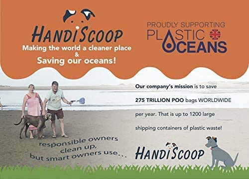 SMALL PET SELECT Handiscoop Bags - 80 Biodegradable Waste Bags | Unscented, Beige