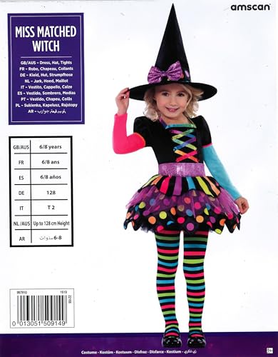 Amscan Miss Matched Witch Costume - Toddler Girls