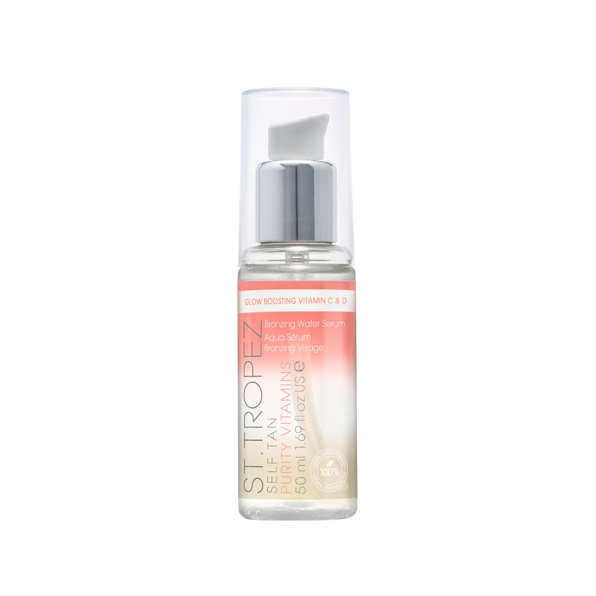 St.Tropez Self Tan Purity Vitamins Face Serum - Natural Sunkissed Glow, Vitamin C & D, Vegan, 50 ml