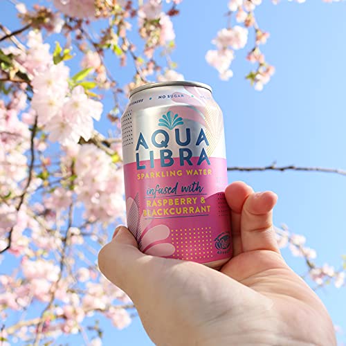 AQUA Libra - Raspberry & Blackcurrant Sparkling Water (4 x 330ml)