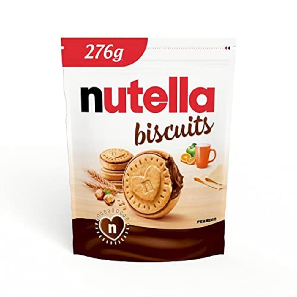 Nutella Biscuits Pouch, 276g - Crunchy Biscuits Filled with Hazelnut Cocoa Spread 8