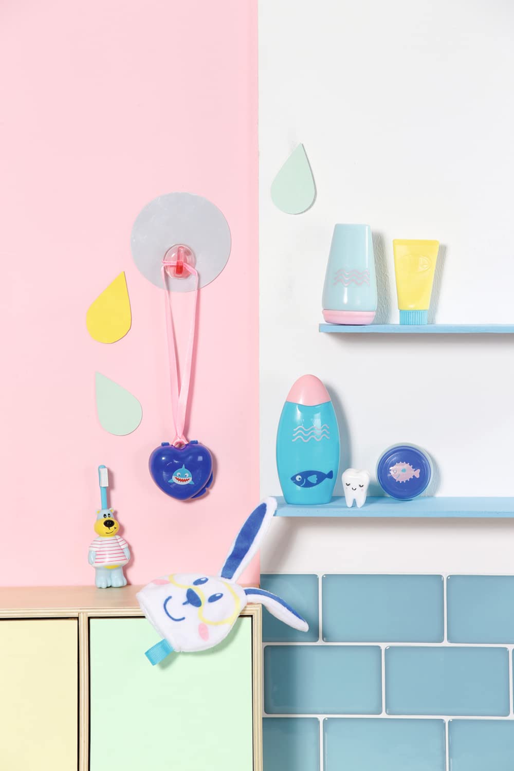 BABY born Bath Fun Set - 8-Piece Bathroom Accessory Playset for Dolls up to 43cm 21