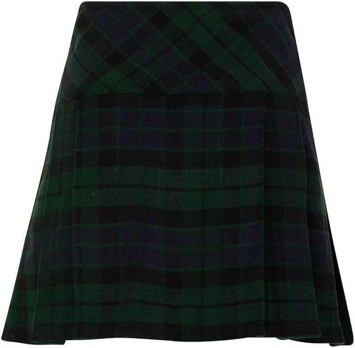 Tartanista MacKay 16.5 Inch Kilt Skirt - Antique Buchanan Tartan, Size 12 UK, Hipster Fit, Above The Knee Length