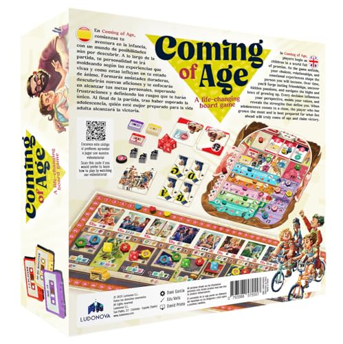 Ludonova Coming of Age Board Game | Ages 14+ | 1-4 Players | 40-80 Min