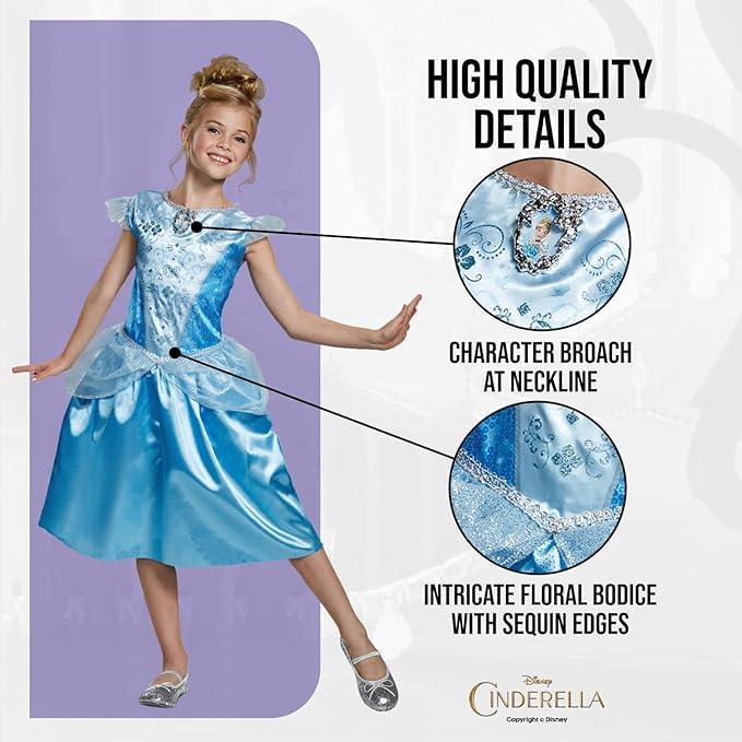 Disguise Disney Cinderella Costume - Medium (7-8 Years) 13