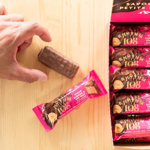 Rhythm 108 - Sweet 'n' Salty Almond Swiss Chocolate Bar (33g, Pack of 15)