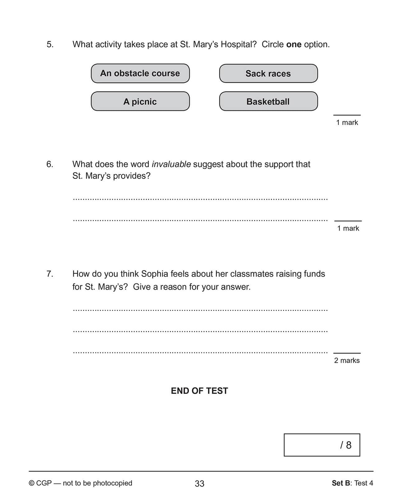 CGP KS2 English SAT Buster 10-Minute Tests: Reading - Book 1 | Ages 10-11 | Paperback 4