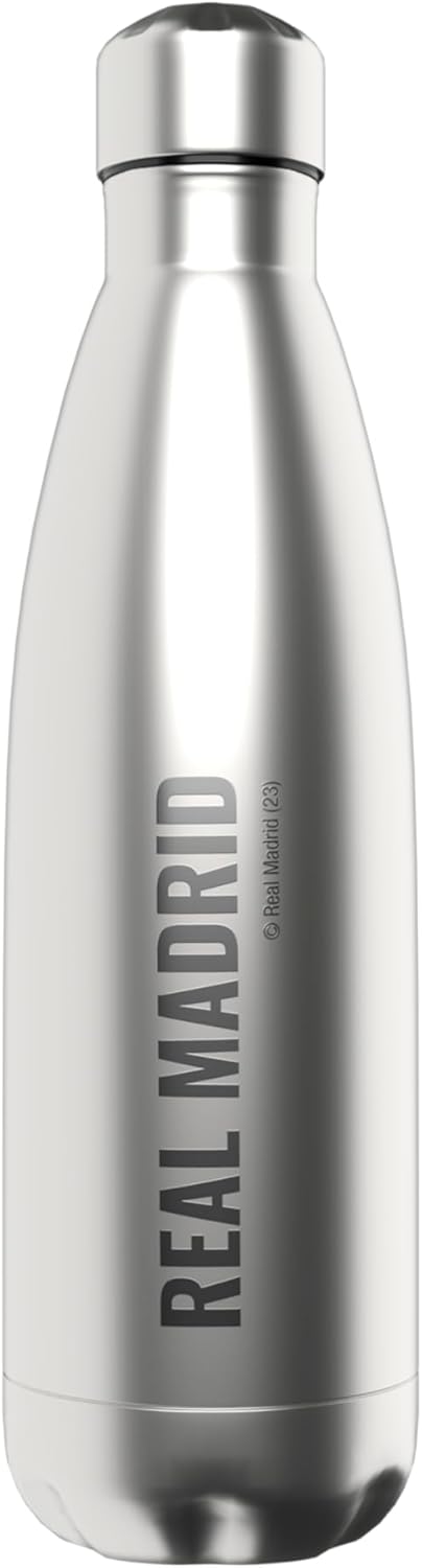 CYP Brands - Real Madrid Stainless Steel Water Bottle, Airtight, 750ml