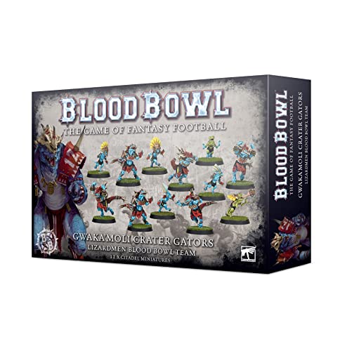 Games Workshop Blood Bowl: Lizardmen Team - Gwaka'moli Crater Gators